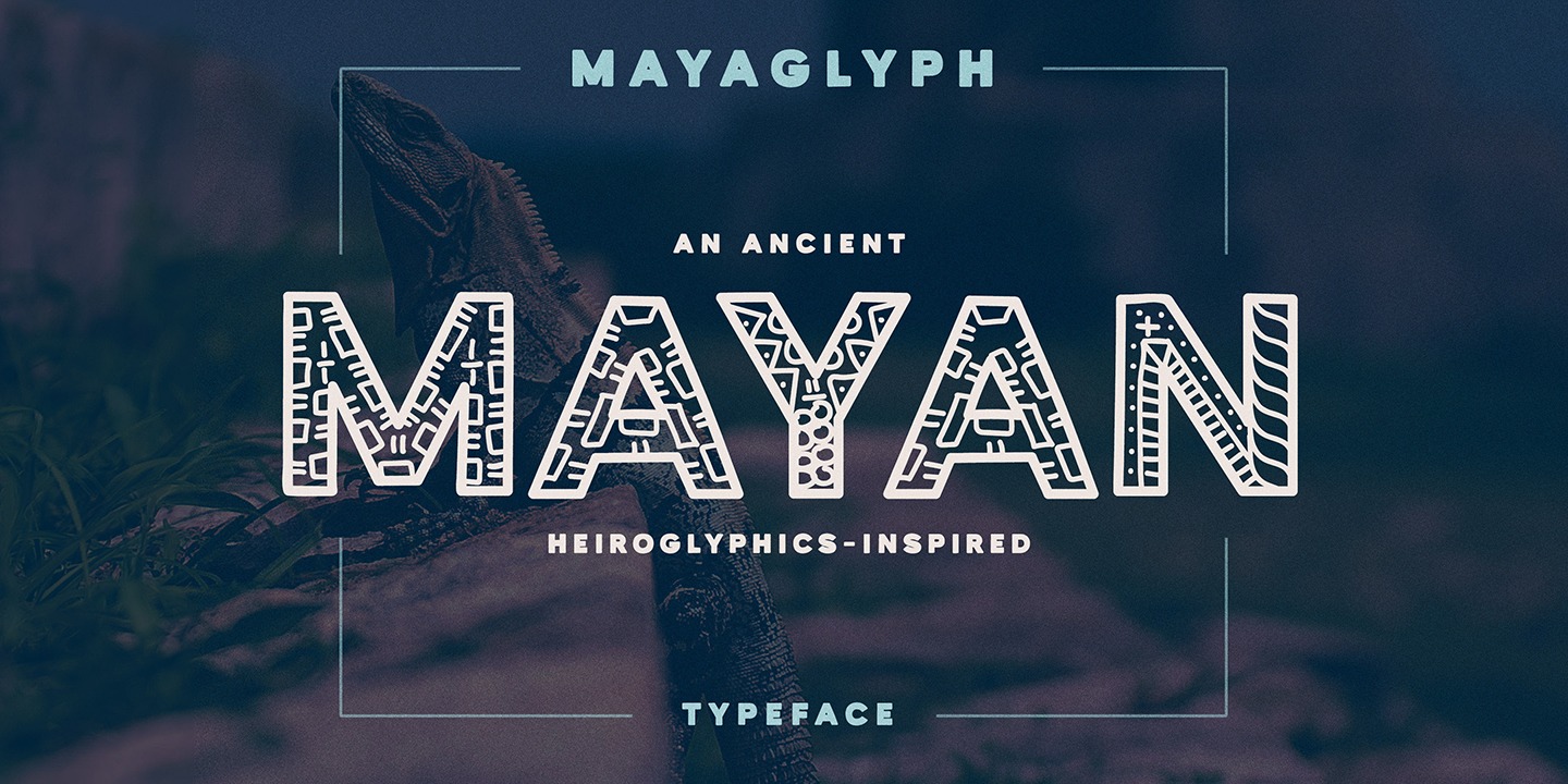 Przykładowa czcionka Mayaglyph #1